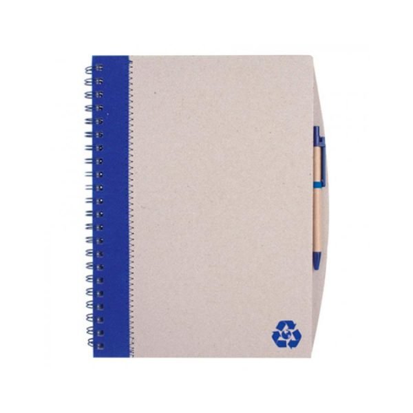 Cuaderno A4 Carton Reciclado Azul Royal