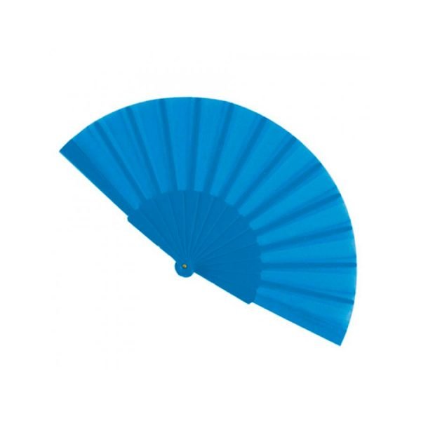Abanico De Plastico 23 Cm Azul Royal