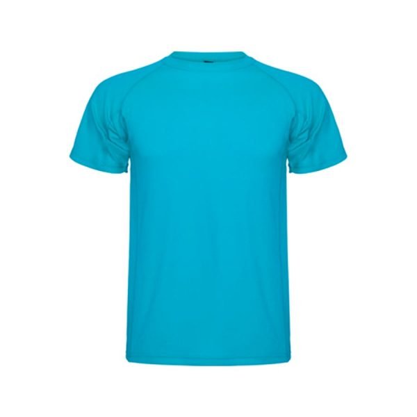 Camiseta Tecnica Montecarlo Mc 150 Grms Azul Turquesa