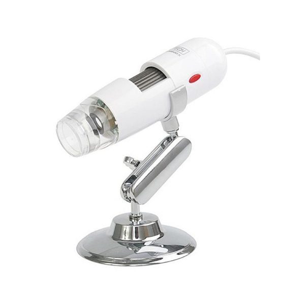 Microscopio Usb 2.0 0.3mp Reales 20X-200X Blanco Neutro