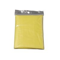 Poncho Transparente Plegable En Bolsa De Plastico. Amarillo