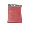 Poncho Transparente Plegable En Bolsa De Plastico. Rojo