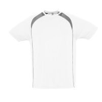Camiseta Tecnica Combinada 140 Grms Blanco Neutro
