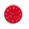Reloj Redondo De Pared Meteo Rojo